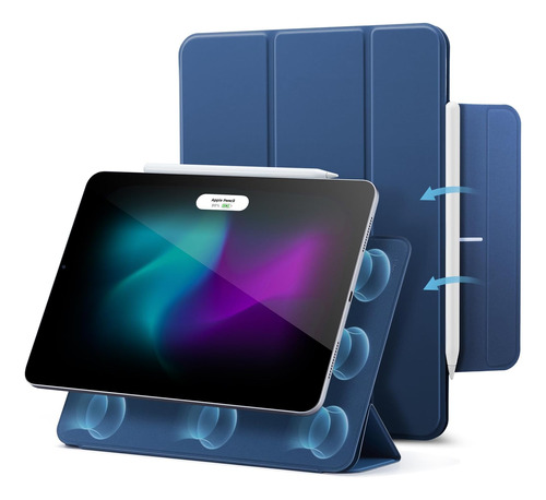 Funda iPad Air 4 Esr Soporte Lápiz Magnético Azul Marino