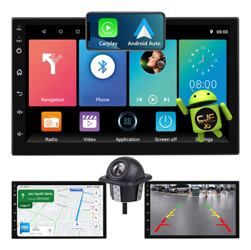 Estereo Pantalla Multimedia Android Gps Wifi 2g Camara Cjf