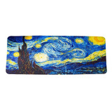 Mousepad Gamer 80x30 Cm Noche Estrellada Vincent Van Gogh