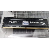 Memoria Ram Fury Ddr4 Gamer Color Negro 4 Gb