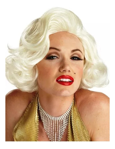 Peluca Marilyn Monroe Disfraz  Cotillon Carioca