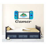 Adesivo De Parede Infantil Gamer Jogo  80cmx 50cm Mod01