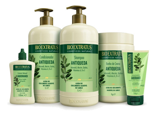  Kit Jaborandi Bioextratus Antiquedas - 5 Produtos Litrão