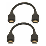 Valonic 2x Cable Hdmi Corto, 7 0.6 Pies, Alta C 