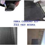 Kit Fibra De Carbono Tela 127cmx23.5cm + Resina Endurec