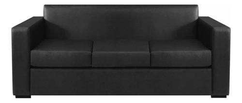 Sillon Sofa 3 Cuerpos Cubo Reforzado Tela Ecocuero Cubile