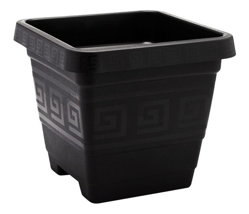 2x Vasos Quadrado Grande Preto 29l P/ Plantas E Flores