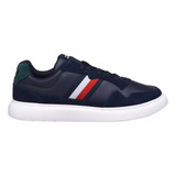 Tenis Tommy Hilfiger Fm0fm04962 Urbano Hombre Color Azul Oscuro 25 Mx