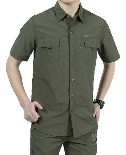 Camisa Táctica Ropa Militar Secado Rápido Manga Corta Hombre