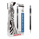 Boligrafo Zebra J-roller Le 8600-le Gel Fino Negro 12 Piezas