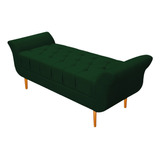 Recamier Estofado Ari 195 Cm King Size Suede Verde - Amarena