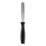 Espátula De Confeitar Reta Inox Lâmina 30,5cm Cor Preto