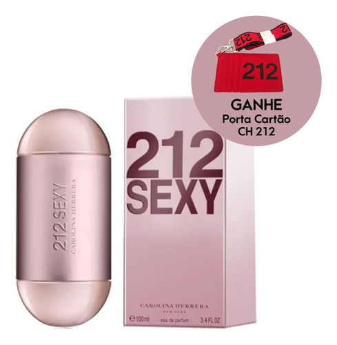 212 Sexy Eau De Parfum 100ml Feminino | Ganhe Amostra Brinde