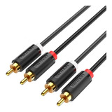 Cables Rca Chapados En Oro Alta Calidad Hifi Premium 1.5mts