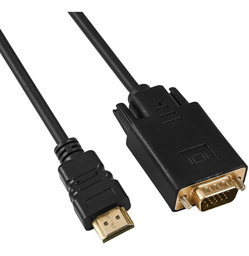 Cable Hdmi A Vga Chapado En Oro Adaptador P Hdmi Macho A Vg.