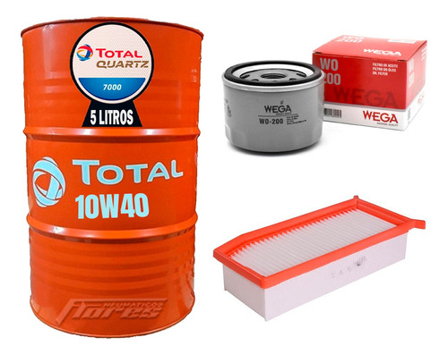 Cambio De Aceite 10w40 5l + Kit Filtros Renault Duster 2.0