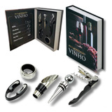 Caixa Livro Decorativo Kit Vinho Porta Objetos Presente