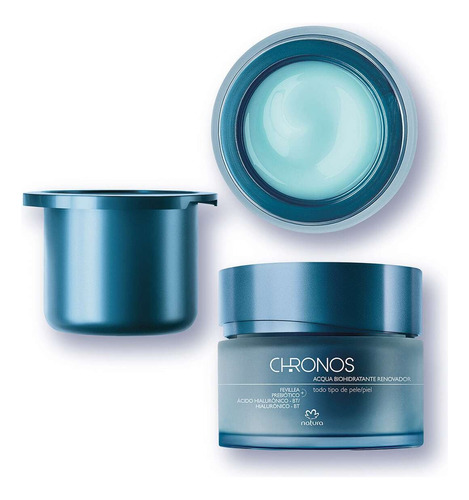 Kit Chronos Natura Crema Facial Acqua + Repuesto De Regalo