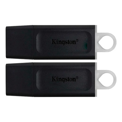 Kit 2 Memoria Usb 64gb Kingston Datatraveler Dtx\u002F64 3.2 Color Negro Liso | Meses sin interés
