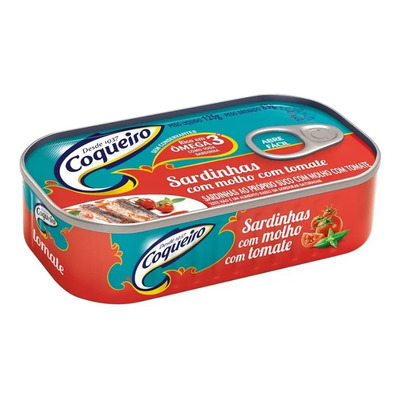 Sardinha com Molho de Tomate Coqueiro Lata 125g | MercadoLivre