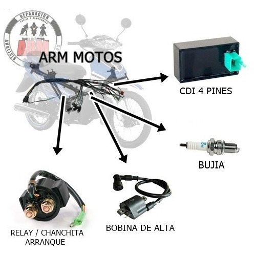 Kit Accesorios Electricidad- Smash Zb Energy - Arm Motos