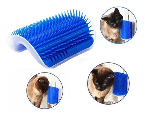 Coçadinha Para Gatos Escova Massageadora Canto De Parede