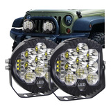 Par Faros Led Superpotente Redondos 50w 5'' Alto Rendimiento