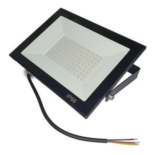 Refletor Eco Externo Led Smd Ip66 100w Branco 6500k Bivolt