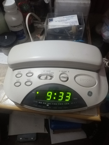 Teléfono Fijo Radio Reloj Despertador