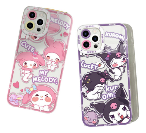 Funda De Silicona My Melody Y Kuromi Para iPhone 