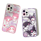 Funda De Silicona My Melody Y Kuromi Para iPhone 