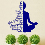 Adesivo De Parede Meditação Positividade Zen Buda Spa T3