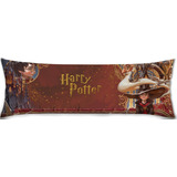 Cojin Almohada Harry Potter Niño Animado Fondo Cafe 45x110cm