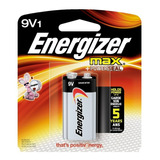  Pila Bateria Alcalina Energizer Max 9v
