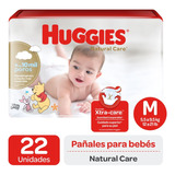 Pañal Huggies Natural Care Talla M 22 Unidades