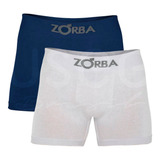 Kit Com 2 Cuecas Boxer Algodão Sem Costura Zorba 781