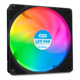 Fan Cooler P/ Gabinete Pc Gamer Com Led Rgb Fixo 120mm 