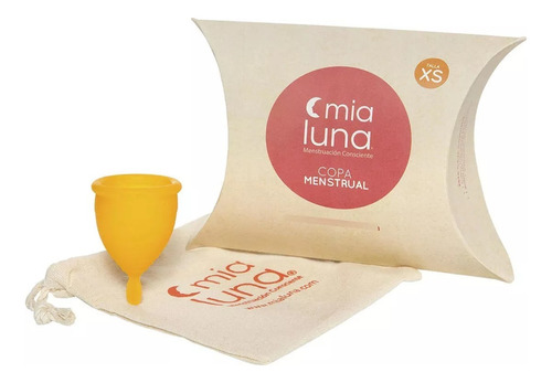 Copa Menstrual Mia Luna Naranja Talla Xs 