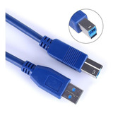 Cable Impresora Usb 3.0 A B Macho Universal Rapida 5g 1.5m