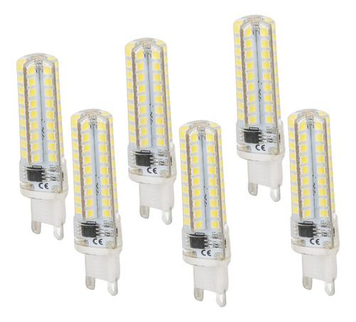 Bombilla Led G9 Regulable, 6 Unidades, 450 Lm, 72 Led