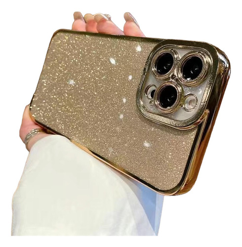 Funda Brillantes Para iPhone 13 Mini + Mica Mujer Protector