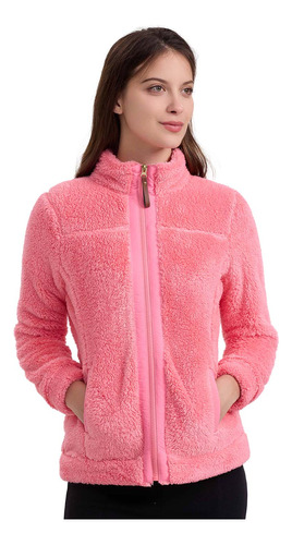 Polar Mujer Full Zipper Coral Claro Fashion's Park