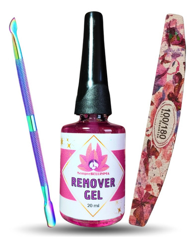 Remover Gel Magico Uñas Semipermanente X3