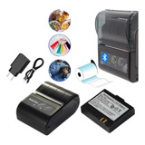 Mini Impressora Térmica Bluetooth 58mm Portátil Celular Pc
