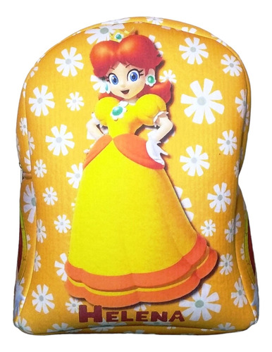 Mochila Infantil Personalizada Princesa Daisy