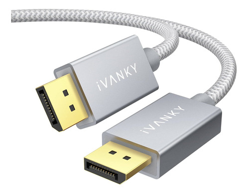 Cable Displayport, Ivanky Dp Cable 6.6ft2m, 4k60hz, 2k1...