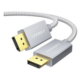Cable Displayport, Ivanky Dp Cable 6.6ft2m, 4k60hz, 2k1...