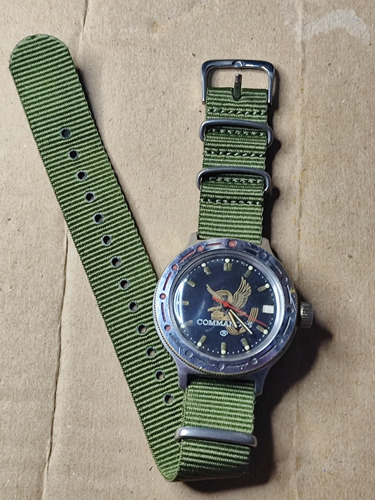 Relógio Russo Vostok Commandos Amphibia Militar Raro