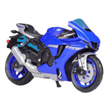 Modelo De Moto 1:18 Para Yamaha 2021 Yzf-r1 Azul