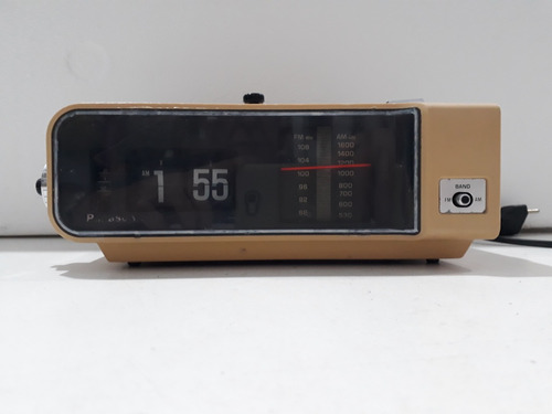 Rádio Relógio Despertador Panasonic Flip Palhetas Fm E Am 